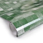 Anubhav Janni Checks Foil Paper (Green) Kitchen Wallpaper Oil Proof  Heat Resistant Aluminium Wallpaper Hotel Bedroom Café Living Room Cabinets Waterproof Contact Vinyl (Pack Of 1 Pcs)