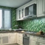 Anubhav Janni Checks Foil Paper (Green) Kitchen Wallpaper Oil Proof  Heat Resistant Aluminium Wallpaper Hotel Bedroom Café Living Room Cabinets Waterproof Contact Vinyl (Pack Of 1 Pcs) - Image 2