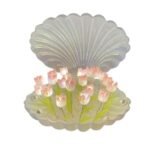 Anubhav Janni Shell Tulip Lamp Night Light Table Decorative Bedside Romantic Home Decor LED Desk Bedroom DIY Flower Lamp Night Lamp Cute Shells Girlfriend Soft Warm Living Room (Pack Of 1 Pcs)