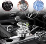 Anubhav Janni Solar Power Car Aroma Perfume Air Freshener Auto Rotation Essential Oil Diffuser Aromatherapy Decoration Accessories Car Family Vehicle Automatic Cars Decor (Pack Of 1 Pcs) - Image 3