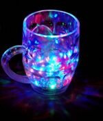 Anubhav Janni Lighting Mug Light Magic LED Mug Glowing Color Changing Glass Beer Glass Coffee Led Mug Cup Birthday Gift Sparkling Light Transparent Drinking Cup Flashing Light (Pack Of 1 Pcs) - Image 3