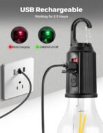 Anubhav Janni Camping Hanging Bulb Rechargeable Hiking Hiking Use Bulb Waterproof Cable Lantern Emergency Household Car Repairing Lights Cable Outdoor Walking Running Light (Pack Of 1 Pcs) - Image 4
