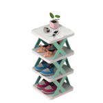 Anubhav Janni 4 Layer Shoe Rack Shoes Stand Tower Suit For Small Spaces Closet Easy Assembly And Stable in Structure Corner Storage Cabinet Bedroom Use Office (Pack Of 1 Pcs)