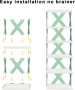 Anubhav Janni 4 Layer Shoe Rack Shoes Stand Tower Suit For Small Spaces Closet Easy Assembly And Stable in Structure Corner Storage Cabinet Bedroom Use Office (Pack Of 1 Pcs) - Image 3