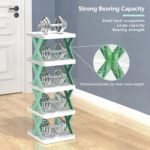Anubhav Janni 4 Layer Shoe Rack Shoes Stand Tower Suit For Small Spaces Closet Easy Assembly And Stable in Structure Corner Storage Cabinet Bedroom Use Office (Pack Of 1 Pcs) - Image 5