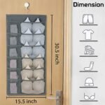 Anubhav Janni 30 Grid Organizer Bag Pockets Hanging Closet Organizer Storage Bra Panties Innerwear Underpants  Women Cloth Foldable Box Lid And Strong Handle Clothes Sarees (Pack Of 1 Pcs) - Image 2