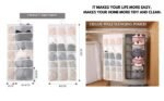 Anubhav Janni 30 Grid Organizer Bag Pockets Hanging Closet Organizer Storage Bra Panties Innerwear Underpants  Women Cloth Foldable Box Lid And Strong Handle Clothes Sarees (Pack Of 1 Pcs) - Image 7