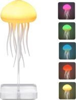 Anubhav Janni Jellyfish Lamp Jellyfish Lamp Voice Control Lamp Dancing Legs Bedside Table Touch Sensor Christmas Gifts Cute Night Light Light Girls Boys Birthday Diwali Gift (Pack Of 1 Pcs)