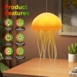 Anubhav Janni Jellyfish Lamp Jellyfish Lamp Voice Control Lamp Dancing Legs Bedside Table Touch Sensor Christmas Gifts Cute Night Light Light Girls Boys Birthday Diwali Gift (Pack Of 1 Pcs) - Image 2