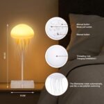 Anubhav Janni Jellyfish Lamp Jellyfish Lamp Voice Control Lamp Dancing Legs Bedside Table Touch Sensor Christmas Gifts Cute Night Light Light Girls Boys Birthday Diwali Gift (Pack Of 1 Pcs) - Image 4