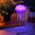 Anubhav Janni Jellyfish Lamp Jellyfish Lamp Voice Control Lamp Dancing Legs Bedside Table Touch Sensor Christmas Gifts Cute Night Light Light Girls Boys Birthday Diwali Gift (Pack Of 1 Pcs) - Image 6