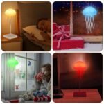 Anubhav Janni Jellyfish Lamp Jellyfish Lamp Voice Control Lamp Dancing Legs Bedside Table Touch Sensor Christmas Gifts Cute Night Light Light Girls Boys Birthday Diwali Gift (Pack Of 1 Pcs) - Image 9