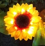 Anubhav Janni Sunflower Garden Light Solar Lights Outdoor Waterproof Pathway Decor Auto On Off For Patio Yard Flowerbed Gift Mom Wife Gardeners Flower Shaped LED Lawn Garden (Set Of 2 Pcs) - Image 2