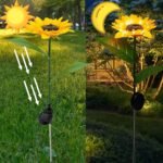 Anubhav Janni Sunflower Garden Light Solar Lights Outdoor Waterproof Pathway Decor Auto On Off For Patio Yard Flowerbed Gift Mom Wife Gardeners Flower Shaped LED Lawn Garden (Set Of 2 Pcs) - Image 7