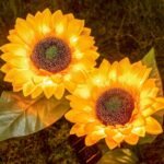 Anubhav Janni Sunflower Garden Light Solar Lights Outdoor Waterproof Pathway Decor Auto On Off For Patio Yard Flowerbed Gift Mom Wife Gardeners Flower Shaped LED Lawn Garden (Set Of 2 Pcs) - Image 8