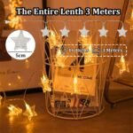 Anubhav Janni Star Clip Light Decorative Photo String Lights For Bedroom Home Party Light Diwali Christmas Weddings Bedroom Decor Indoor Celebrations Birthday Parties (Pack Of 1 Pcs) - Image 5