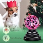 Anubhav Janni Plasma Ball Light Lamp Static Electricity Globe Electric Lightning Ball Touch Sensitive USB Powered Birthday Holiday Learning Sphere Kids Ball Light Lamp Home Gift (Pack Of 1 Pcs) - Image 4