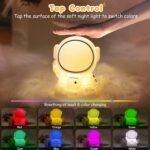 Anubhav Janni Astronut Silicone Night Light USB Rechargeable Cute Gifts Astronaut Nursery Light Office Desk Or Study Table Decorative Light Room Decor Valentine's Day Bedroom (Pack Of 1 Pcs) - Image 2