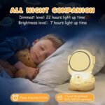 Anubhav Janni Astronut Silicone Night Light USB Rechargeable Cute Gifts Astronaut Nursery Light Office Desk Or Study Table Decorative Light Room Decor Valentine's Day Bedroom (Pack Of 1 Pcs) - Image 8