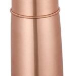 Anubhav Janni Magic Copper Bottle Travellers Pure Water Glass Ayurvedic Benefits Designer Pitcher Bottles Made Volume Leak Proof Seamless Body Air Tight Lid Yoga Ayurveda Health (Pack Of 1 Pcs)