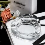 Anubhav Janni Heart Shape Ash Tray Glass Cigar Ashtrays For Cigarettes Decorative Clear Big Trays Home Office Indoor Outdoor Kitchen Home Luxury Ashtray Gift Men (Pack Of 1 Pcs) - Image 5