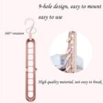 Anubhav Janni Wardrobe Folding Hangers Degrees Rotatable Hook Anti Skid Plastic Design Closet Multi Functional Space Saver Smart Set Clothes Hanger Multifunctional Organizer (Set Of 2 Pcs) - Image 3