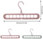 Anubhav Janni Wardrobe Folding Hangers Degrees Rotatable Hook Anti Skid Plastic Design Closet Multi Functional Space Saver Smart Set Clothes Hanger Multifunctional Organizer (Set Of 2 Pcs) - Image 5