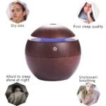 Anubhav Janni Dark Wooden Humidifier Magic Cup Cool Mist Humidifiers Night Light Car Office Babies Home Air Humidifier Room Home Room Fragrance Moisture Yoga Bedroom Car (Pack Of 1 Pcs) - Image 3