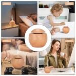 Anubhav Janni Dark Wooden Humidifier Magic Cup Cool Mist Humidifiers Night Light Car Office Babies Home Air Humidifier Room Home Room Fragrance Moisture Yoga Bedroom Car (Pack Of 1 Pcs) - Image 7