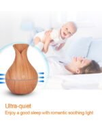 Anubhav Janni Port Wooden Aroma Humidifier Magic Cup Cool Mist Humidifiers Night Light Car Office Babies Home Air Humidifier Room Home Room Fragrance Moisture Yoga Bedroom Car (Pack Of 1 Pcs) - Image 6