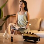Anubhav Janni Ship Humidifier Magic Cup Cool Mist Humidifiers Night Light Car Office Babies Home Air Humidifier Room Home Room Fragrance Moisture Yoga Bedroom Car (Pack Of 1 Pcs) - Image 3