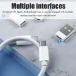Anubhav Janni Data Cable Set Mini Multi Functional Fast Charging Android Pocket Travel Transfer Tool USB Box Multi Adapter Kit Apple Android Retrieve Card Pin Round Storage Box (Pack Of 1 Pcs) - Image 4