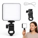 Anubhav Janni Rechargeable Led Video Light LED Pocket With Clip Mobile Laptop Photography Type C Recording Adjustable Brightness Charging Photography YouTube Makeup Mobile (Pack Of 1 Pcs)