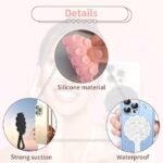 Anubhav Janni Round Silicone Phone Case Suction Case Soft Sticker With Double Sided Cup Holder Back Of And Shower Mirror Toys Heart Shaped Double Sided Mobile Grip Stand (Pack Of 1 Pcs) - Image 2
