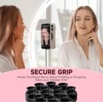Anubhav Janni Round Silicone Phone Case Suction Case Soft Sticker With Double Sided Cup Holder Back Of And Shower Mirror Toys Heart Shaped Double Sided Mobile Grip Stand (Pack Of 1 Pcs) - Image 3