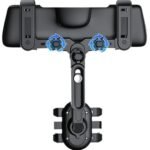 Anubhav Janni Mirror Phone Holder Car Mobile For Mirror Rearview With 360° Rotation Adjustable Arm Universal Car Rear View Multifunctional Holder Four Design For Phones Car (Pack Of 1 Pcs) - Image 4