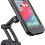 Anubhav Janni Motorcycle Phone Case Mobile Holder Waterproof Bike Aluminum Alloy Base Anti Glare Touch Screen Bicycles Scooters Electric Bikes Touch Screen Case Rotating Holder (Pack Of 1 Pcs)