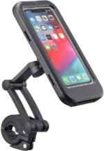 Anubhav Janni Motorcycle Phone Case Mobile Holder Waterproof Bike Aluminum Alloy Base Anti Glare Touch Screen Bicycles Scooters Electric Bikes Touch Screen Case Rotating Holder (Pack Of 1 Pcs)