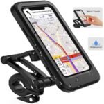 Anubhav Janni Motorcycle Phone Case Mobile Holder Waterproof Bike Aluminum Alloy Base Anti Glare Touch Screen Bicycles Scooters Electric Bikes Touch Screen Case Rotating Holder (Pack Of 1 Pcs) - Image 2