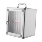 Anubhav Janni 12 Slot Phone Locker Cell Box Aluminum Alloy Wall Mounted Mobile Storage Organizer Cabinet School Office Classroom Student Solution Individual Locking Compartments (Pack Of 1 Pcs)