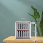 Anubhav Janni 12 Slot Phone Locker Cell Box Aluminum Alloy Wall Mounted Mobile Storage Organizer Cabinet School Office Classroom Student Solution Individual Locking Compartments (Pack Of 1 Pcs) - Image 2