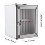 Anubhav Janni 12 Slot Phone Locker Cell Box Aluminum Alloy Wall Mounted Mobile Storage Organizer Cabinet School Office Classroom Student Solution Individual Locking Compartments (Pack Of 1 Pcs) - Image 3