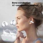 Anubhav Janni Ear Clip Earbud Bone Conduction Headphones Open Wireless Earbuds Intelligent Recognition Earphone Waterproof Earbuds Bluetooth Earphones Reduction Charging Case (Pack Of 1 Pcs) - Image 6