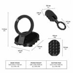 Anubhav Janni 3 In 1 Mobile Suction Cup Stand in Magnetic Phone Stand Strong Holder Degree Rotating Car Mount Smartphone Desk Gym Pocket Gym Video Calls Travel Office Use (Pack Of 1 Pcs) - Image 2