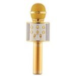 Anubhav Janni Round Microphone Wireless Bluetooth Karaoke Microphone Portable Handheld Mic Speaker Machine For All Smartphones Gift Kids Adults Singing Kids Adults Girls Boys (Pack Of 1 Pcs)