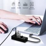 Anubhav Janni Usb Hub 4 Port 1.2 Mtr USB Adapter Cable With Speed Laptop PC Computers Plug Play Backward Compatible Portable Pc Splitter Laptop ipad Air Laptop Computer Speed (Pack Of 1 Pcs) - Image 4