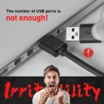 Anubhav Janni Usb Hub 4 Port 1.2 Mtr USB Adapter Cable With Speed Laptop PC Computers Plug Play Backward Compatible Portable Pc Splitter Laptop ipad Air Laptop Computer Speed (Pack Of 1 Pcs) - Image 8