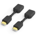 Anubhav Janni Hdmi Extender (Male To Female) Trending HDMI Extension Cable Black Cable High Laptop LED PC Cable Adapter Fire Chromecast Connector Fast TV Computers Laptops (Pack Of 1 Pcs)