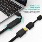 Anubhav Janni Hdmi Extender (Male To Female) Trending HDMI Extension Cable Black Cable High Laptop LED PC Cable Adapter Fire Chromecast Connector Fast TV Computers Laptops (Pack Of 1 Pcs) - Image 4