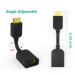 Anubhav Janni Hdmi Extender (Male To Female) Trending HDMI Extension Cable Black Cable High Laptop LED PC Cable Adapter Fire Chromecast Connector Fast TV Computers Laptops (Pack Of 1 Pcs) - Image 7